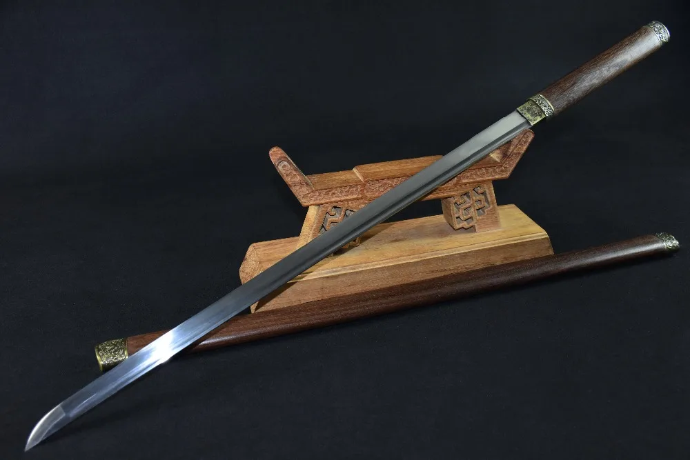 Полностью ручная работа, Настоящая японская катана, 1045 углеродистая сталь, самурай Катана с жесткими деревянными ножнами