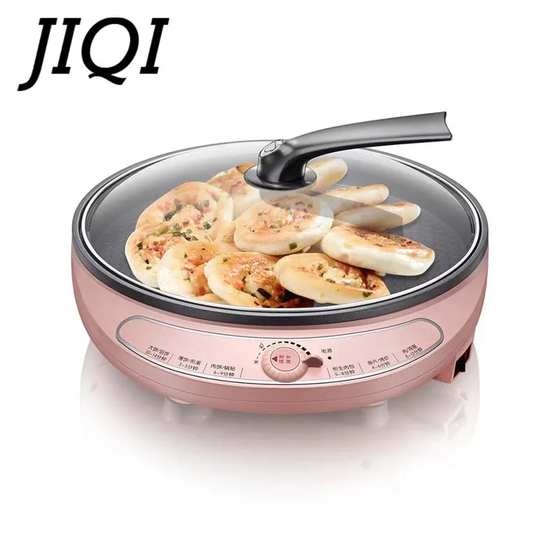 JIQI Electric baking pan Flapjack household heating scone machine double heating pancake maker barbecue grilling plate pizza JIQI Electric baking pan Flapjack household heating scone machine double heating pancake maker barbecue grilling plate pizza