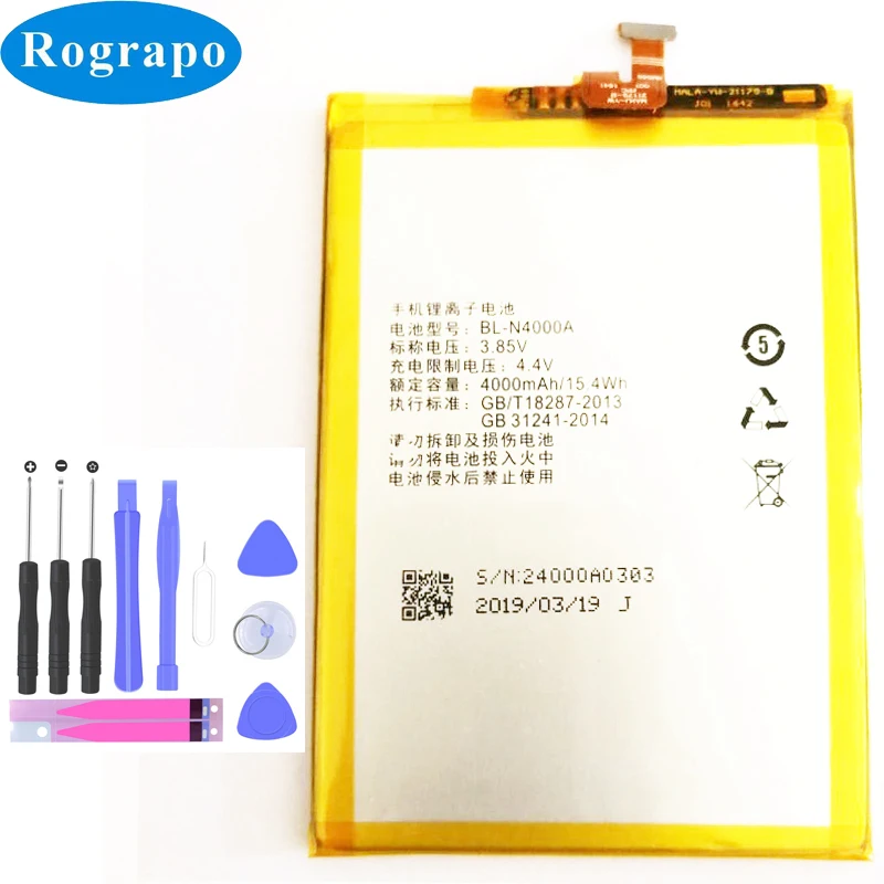 

3.8V 4000mAh New BL-N4000A Replacement Battery For Gionee GN5003 gn5003s V187PRO Bateria Batterie Cell Mobile Phone Batteries