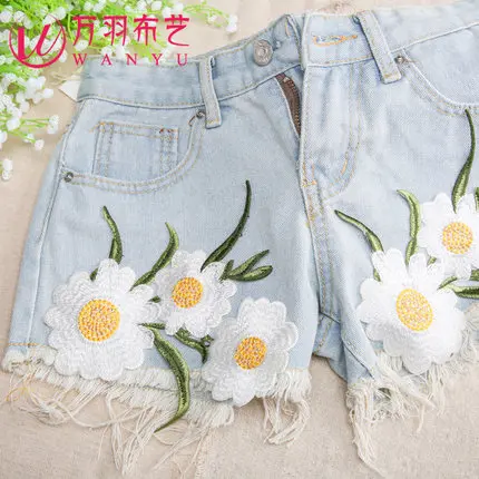 Large Embroidery Chrysanthemum Cloth Stickers Handmade Diy Patch Cloth Stickers Handmade Diy Patch
