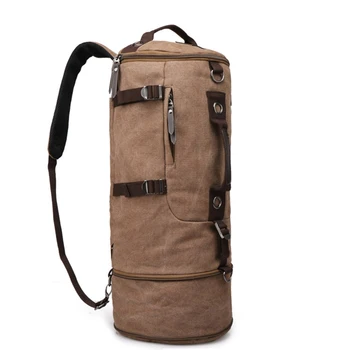 

2020 Large Capacity Rucksack Man Travel Bags Mountaineering Backpack Male Luggage Canvas Bucket Shoulder Bagss Men Backpacks