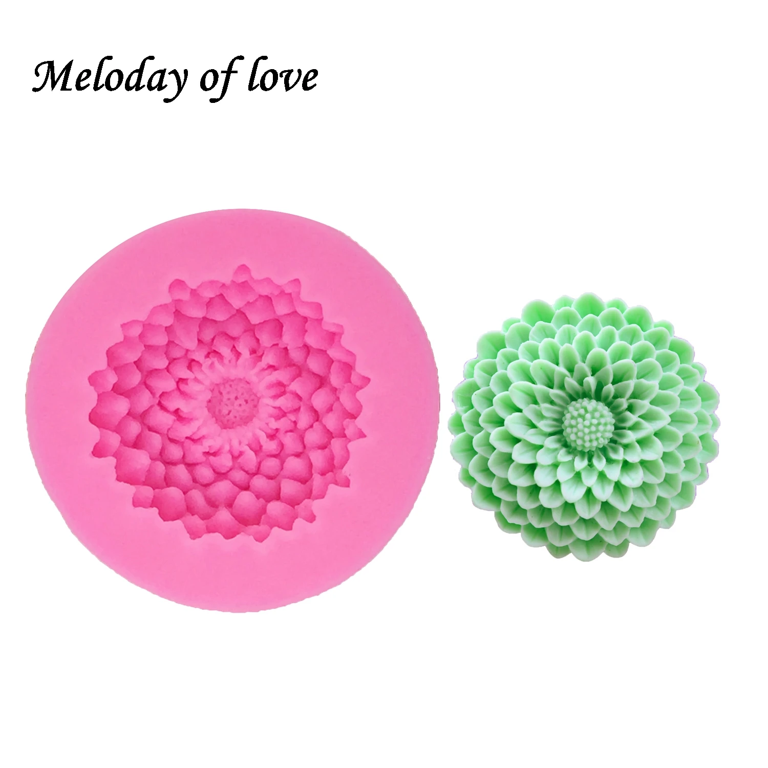 

Hot Flowers Fondant chocolate silicone baking molds chrysanthemum Gumpaste Mould cake decorating tools FT-744