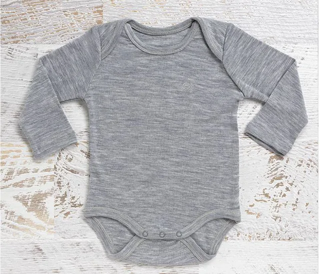 Merino Baby newborn baby boys girls bodysuits long sleeve clothing