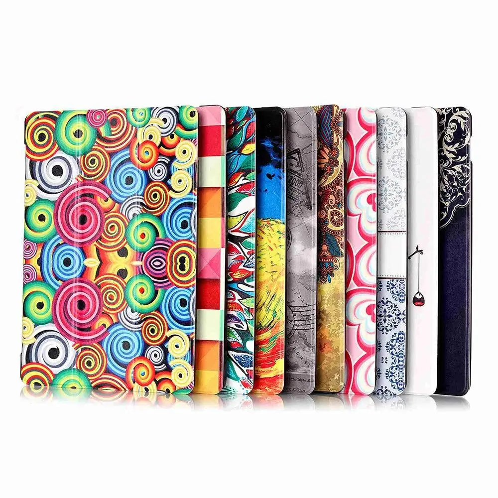 

3 in 1 Colorful Smart PU Leather Case Flip Stand Cover Case For Samsung GALAXY Tab E 9.6 T560 T561 SM-T560 9.6+Screen Film+Pen