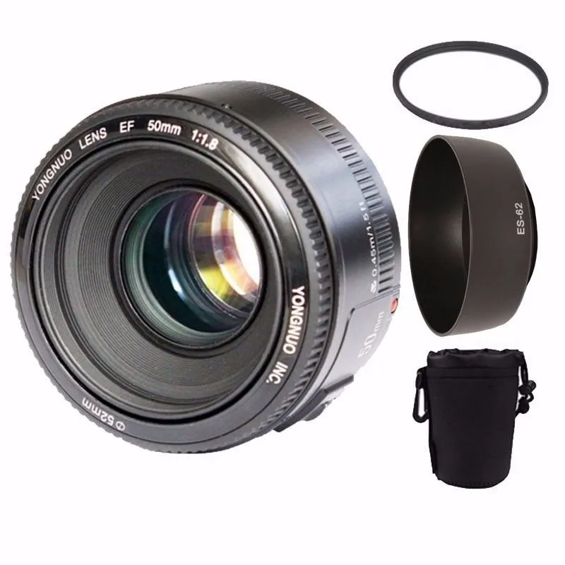 Объектив YONGNUO YN 50 мм f1.8 AF объектив MF с автофокусом для цифровых зеркальных камер