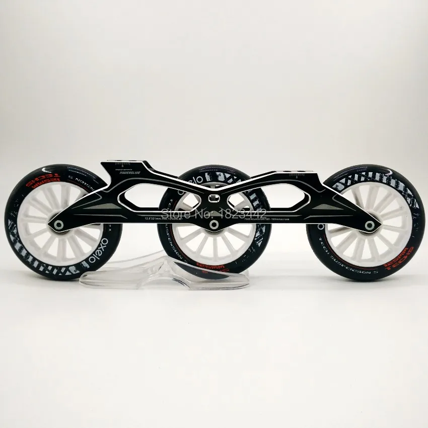 Роликовые колеса 120 мм роликовые коньки рама 3X125 мм супер-прочные черные колеса для коньков
