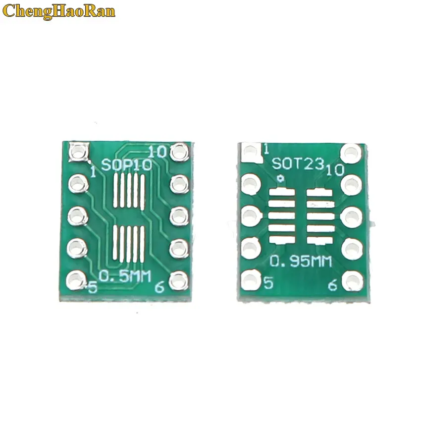 

ChengHaoRan 5PCS SOT23 MSOP10 UMAX to DIP10 PCB Transfer Board DIP Pin Board Pitch Adapter