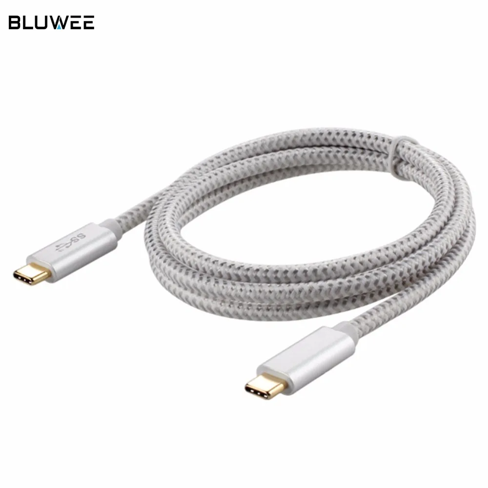 

1 Meter USB 3.1 (Gen 2) Type C Male to Male Nylon Braided Gold Plated Fast Charging & Data Sync USB-C Cable Cord