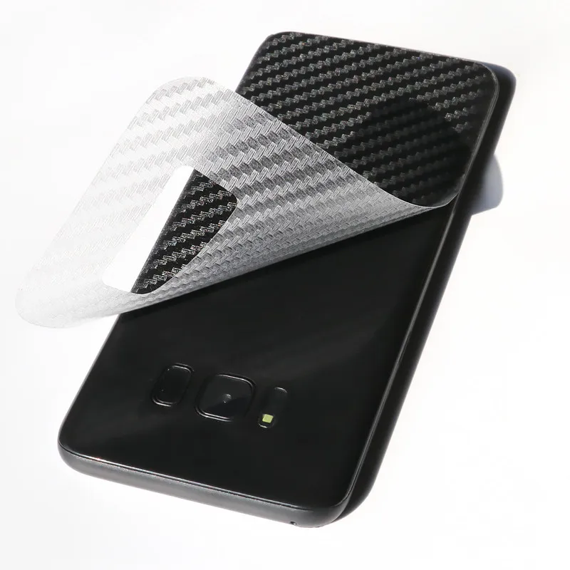 

NOTOW 2pcs Durable 3D Anti-fingerprint Carbon Fiber Back Stickers Screen Protector Film for SamsungS6/S6E/s7/s7edge/s8/s8plus