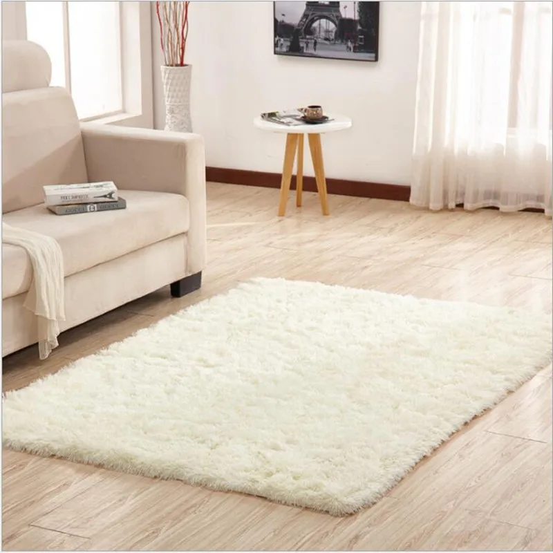 Us 38 65 35 Off 1200mmx1600mmx45mm Soft Big Carpets For Bedroom Strip Bedside Strip Non Slip White Brown Green Pink Gray In Mat From Home Garden