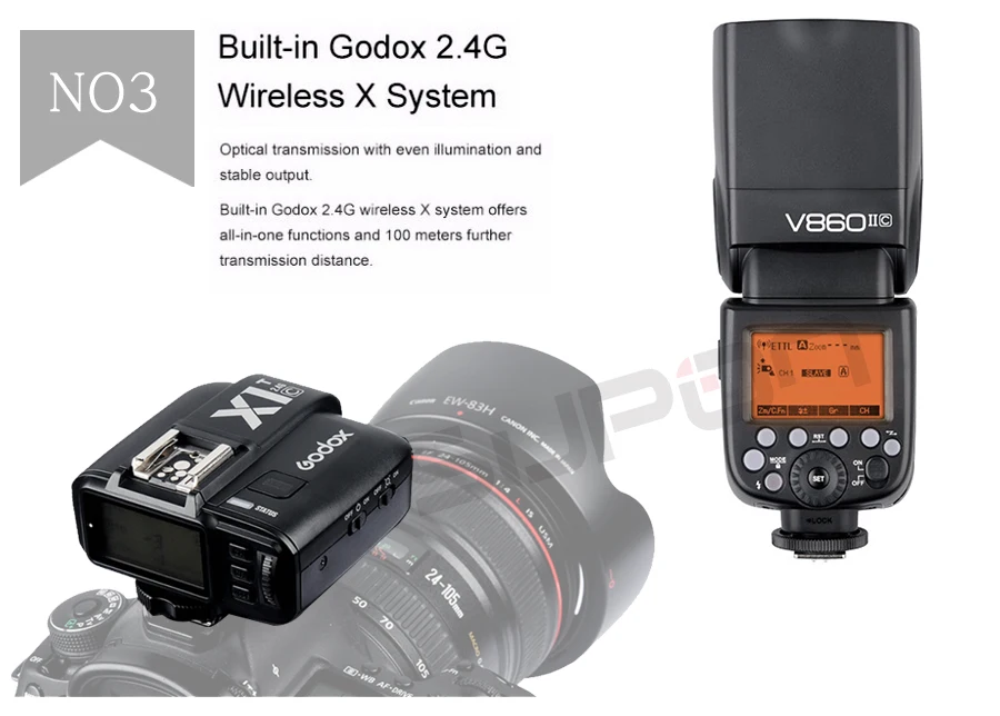 Godox Вспышка V860II Li-Батарея E-TTL вспышка для фотокамер Speedlite HSS 1/8000s Bateria Камера синхроконтакта разъем для внешней вспышки типа V860IIC+ XIT-C+ подарочный набор для Canon DSLR