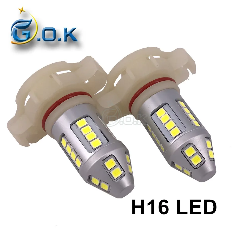 50Pcs 12V 30W Car H16 Led Headlight Bulb H16 LED 30smd 2835 White LED