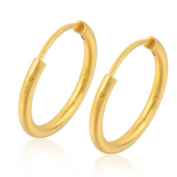 Small Smooth Round Circle Earrings Gold Filled Wedding Party Fashion Small Smooth Round Circle Earrings Gold Filled Wedding Party Fashion Love Charm Hoop Earring For Women Little Endless In From Jewelry