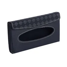 Автомобильный солнцезащитный козырек подвесной из искусственной кожи тканевые коробки Держатель Солнцезащитный тканевый чехол