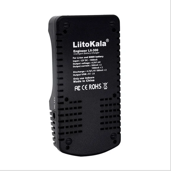 LiitoKala Lii-300 Digital 18650 battery Charger LCD Display Battery capacity test 18650 carregador bateria charger Free shipping