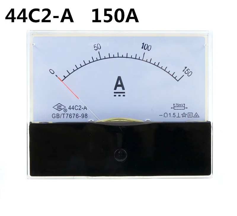 

DC 44C2 150A Amperemeter Gauge Analog Panel AMP Current Meter Ammeter