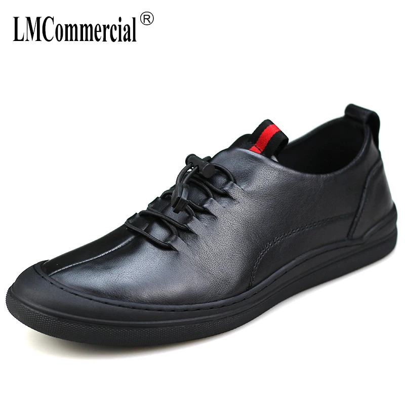 

spring autumn men's leather soft bottom casual shoes all-match cowhide loafer shoes men Driving shoes Korean flat bottom male