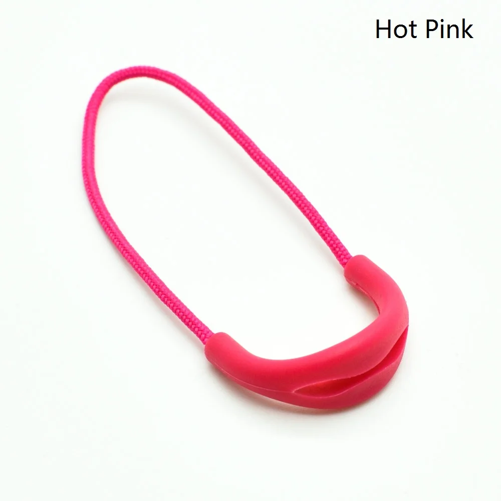 1000 шт./упак. смешивания Цвет U Форма шнур молния тянуть ремешок Лариат для Аксессуары для одежды - Цвет: Hot Pink