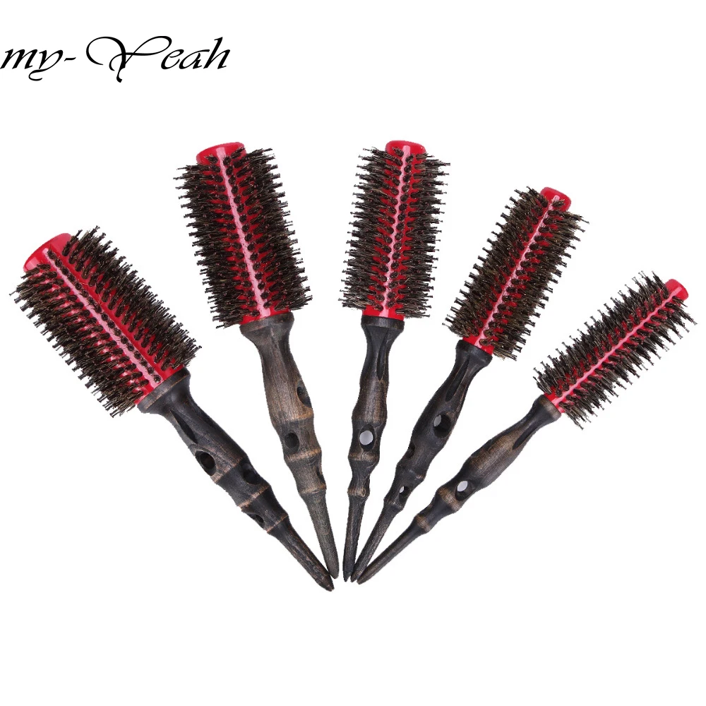 

Professional Hair Round Brushes Retro Style Curler Combs Hairdressing Straight Quiff Roller Salon Styling Barber Tools