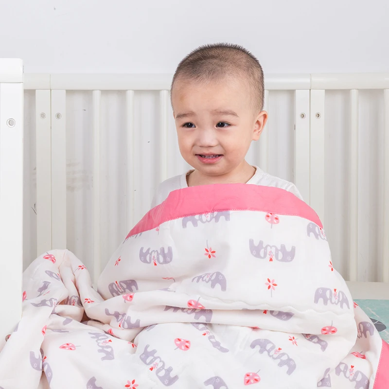 110X120 см толстое детское одеяло с хлопковым наполнением детское одеяло на осень и весну детская муслиновая пеленка для Колыбель для