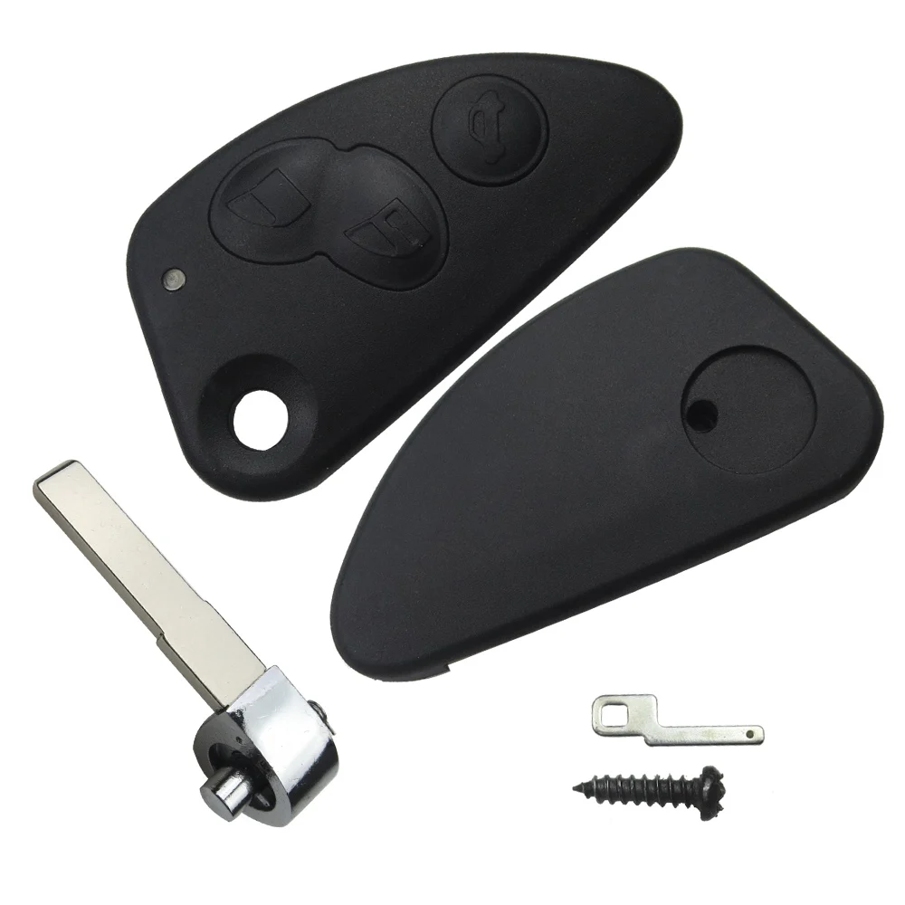 OkeyTech для телефона 3 кнопки Alfa Romeo 147 156 166 GT откидной ключ складной Uncut SIP22 сменный