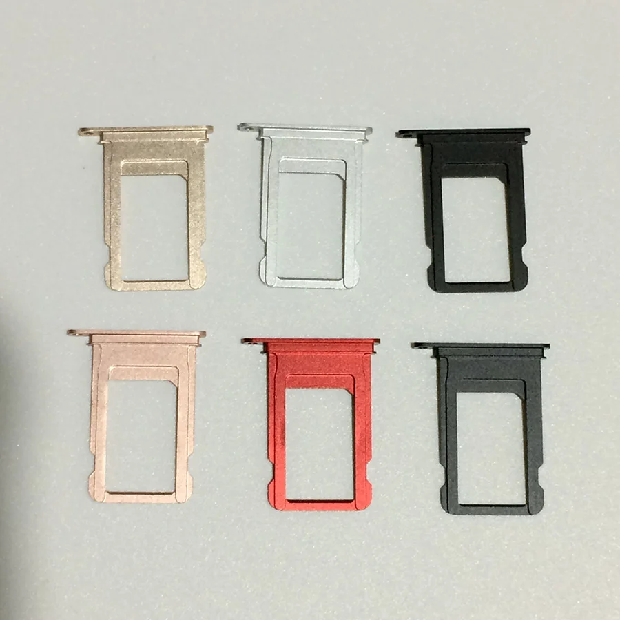 For iPhone 7 4.7" 10pcs/lot Original New Nano Sim Card Adapters Tray