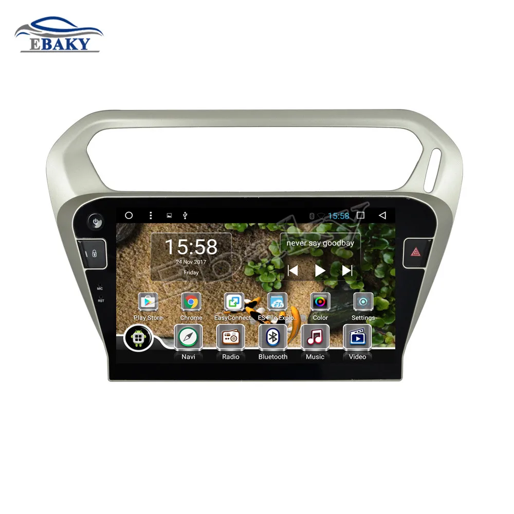 Excellent NaviTopia 9inch 1024*600 1GB/2GB RAM Quad Core/Octa Core Android 6.0 Car DVD Radio for Citroen C-Elysee 2014- with GPS/wifi 1
