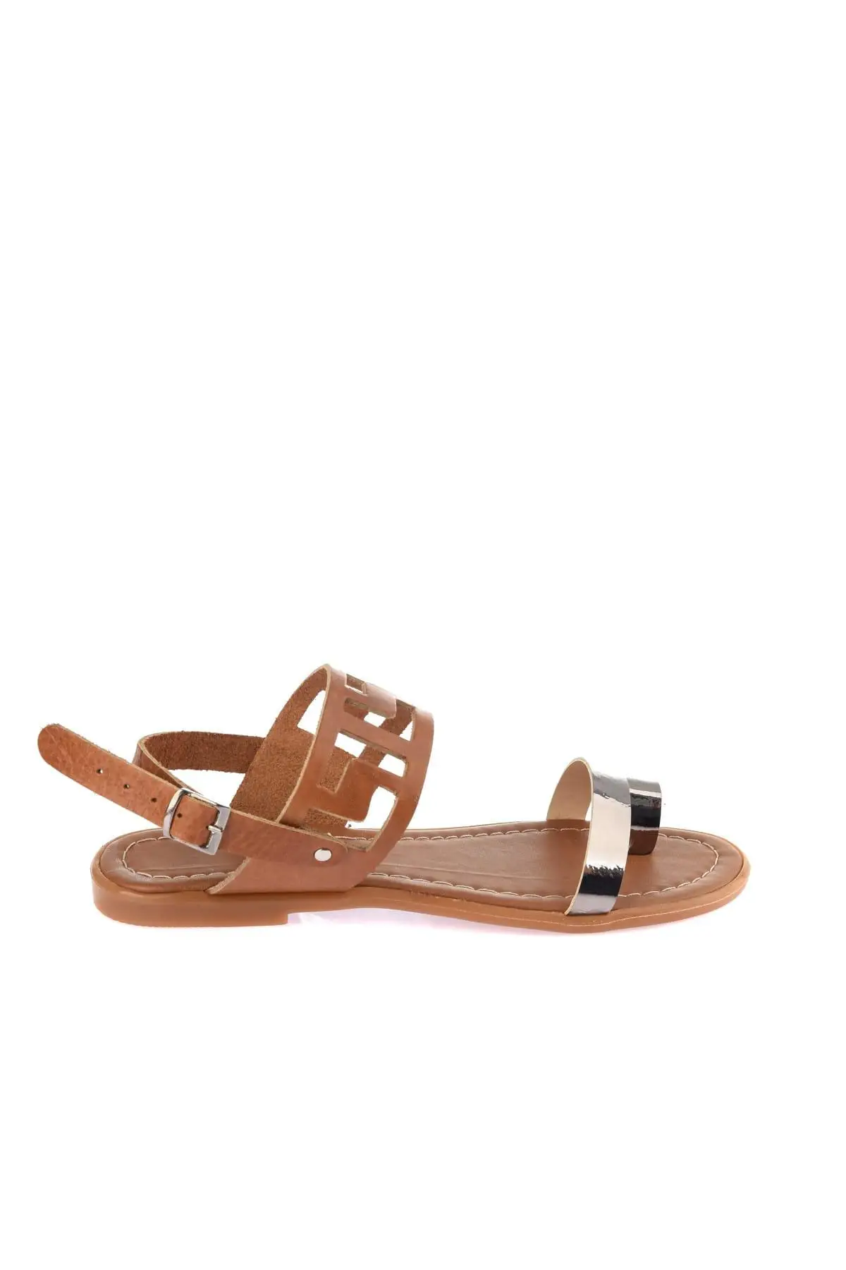 

Trendyol Genuine Leather Tan Women 'S Sandals TAKSS19YS0016