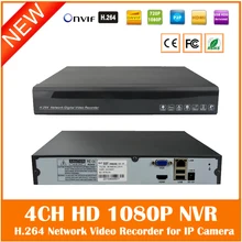Hd 1080 p Cctv металлический сетевой видеорегистратор 4ch 1 Sata Порты и разъёмы для Ip Камера наблюдения система протокола Onvif H.264 Hdmi видео запись Мощность мониторы