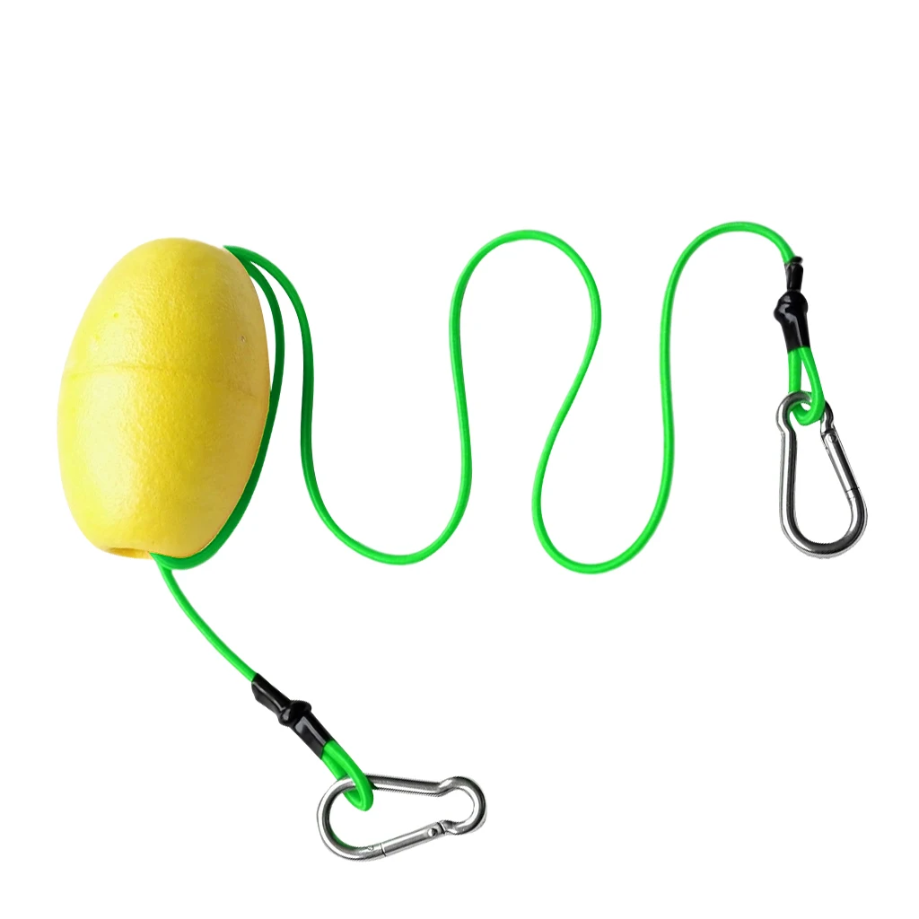 Perfeclan Kayak Elastic Tow Throw Line Leash with Buoy Carabiner Clips Plus 2L Empty Waterproof First Aid Kit Dry Bag