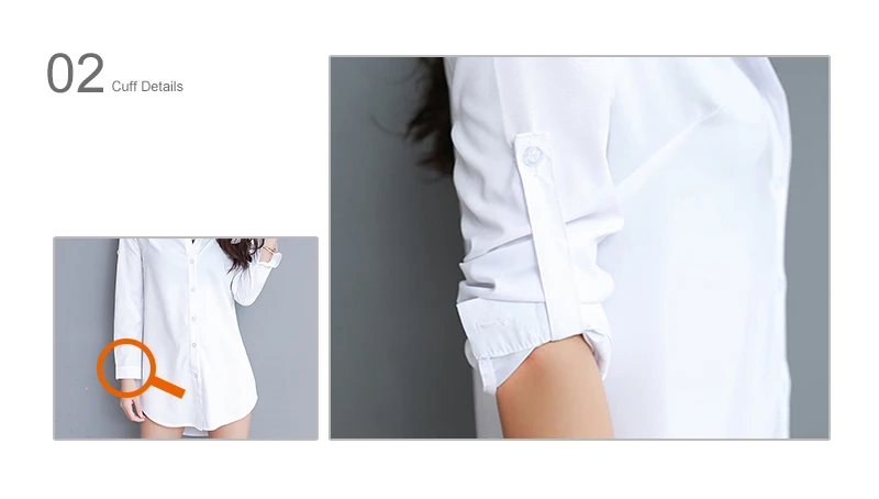 Женские шифоновые белые рубашки на пуговицах для офиса, Повседневная Уличная женская блузка размера плюс, весна-лето, модные топы