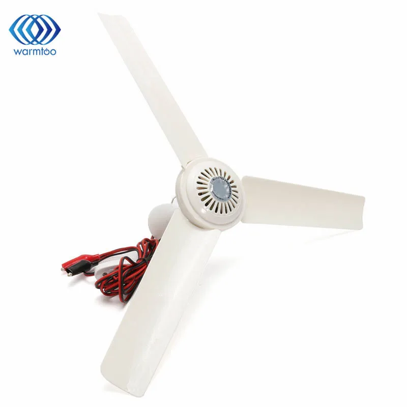 Новый DC 12V 5W пластик 3 листья бесщеточный преобразователь мотор батарея мини