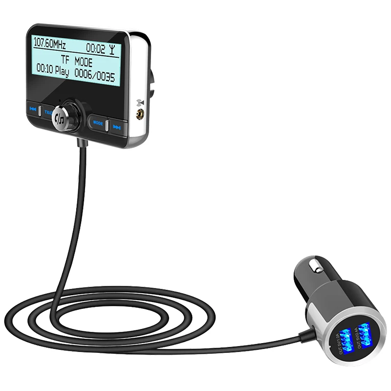 

Car mp3 player Dual usb Hands-free FM Tuner Radio Car Bluetooth 4.2 Transmitter Modulator Adapter FM DAV/DAB Tuner Broadcasting