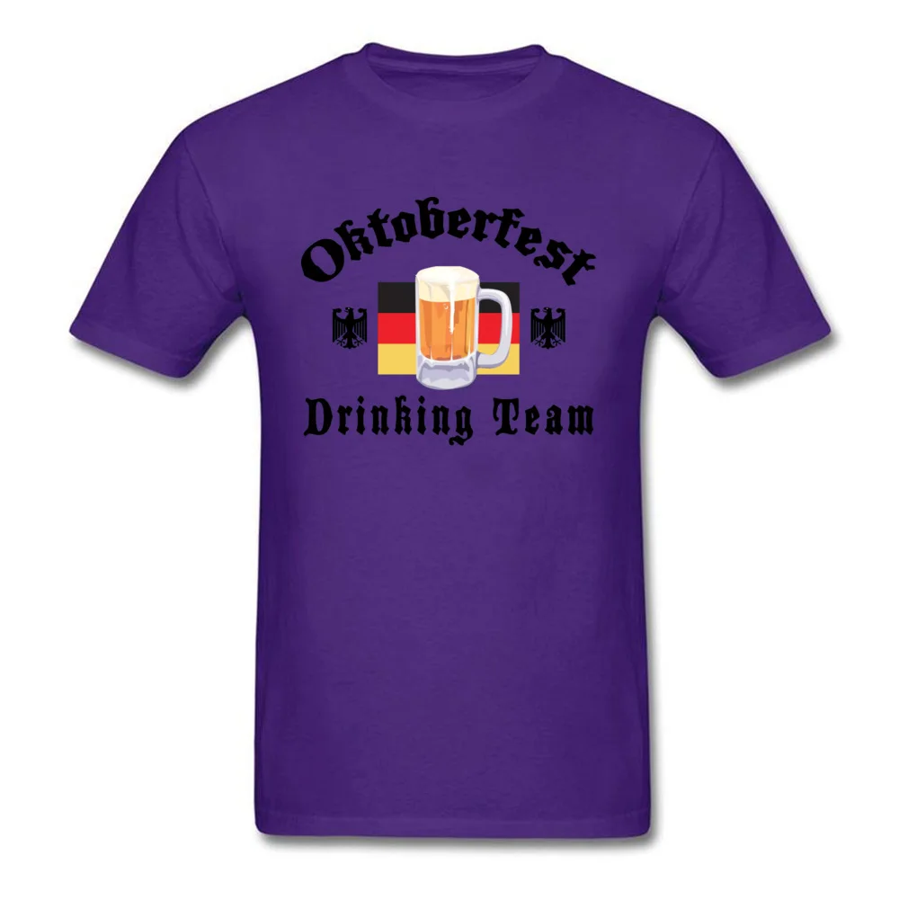  comfortable Tops Shirt Discount Short Sleeve Mens T-shirts TpicOriginaltitle Print Lovers Day Tops T Shirt Crew Neck Oktoberfest Drinking Team 5216 purple