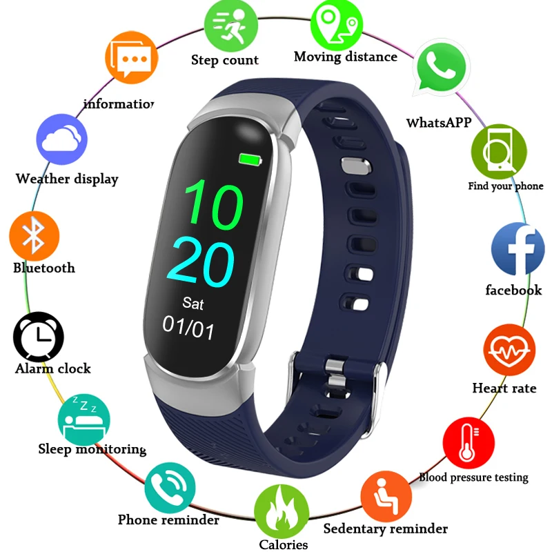 

Women Sport Smart Watch Men LED Waterproof Smart Watch Heart Rate Blood Pressure Pedometer Watch Clock For Android iOS