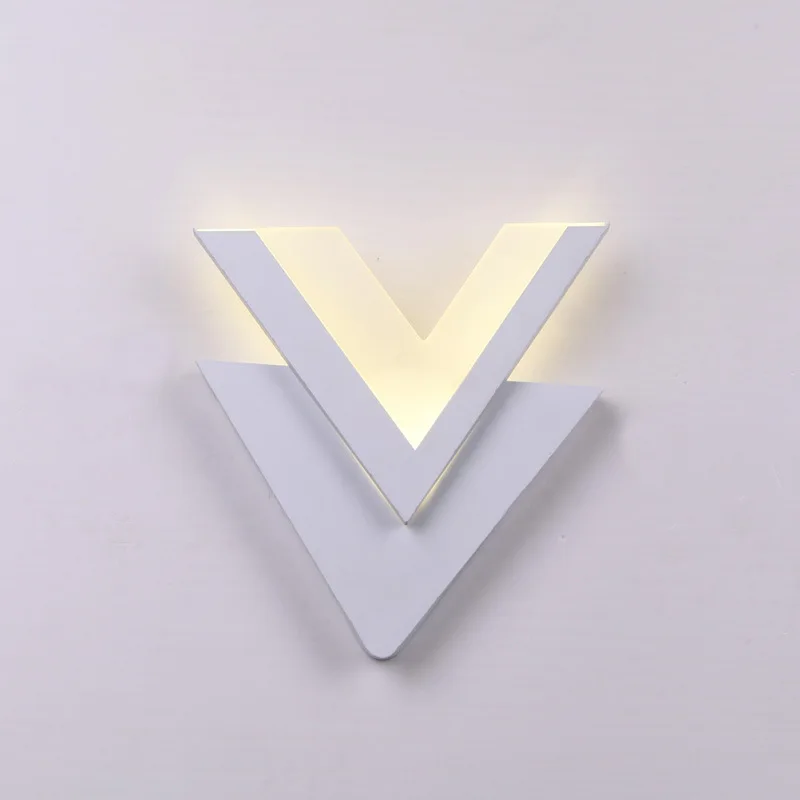 

Modern V Shape LED Wall Light Wall Mounted Bedside Wall Lamp Acrylic Wall Sconce Indoor Decoration Home Lighting