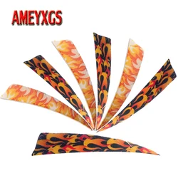 50/100pcs Archery 4inch Arrow Feathers Turkey Feather Right Wing Vanes Flame Fletches For Bow Hunting Shooting Accessories 50/100pcs Archery 4inch Arrow Feathers Turkey Feather Right Wing Vanes Flame Fletches For Bow Hunting Shooting Accessories