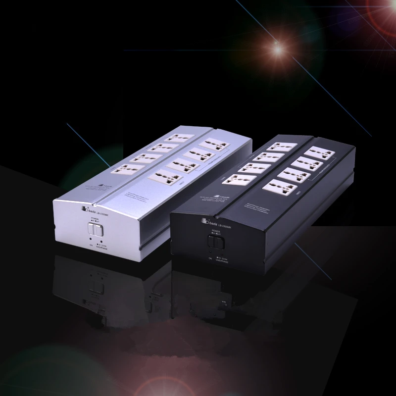 

AC110-240V High-quality Power Supply Filter Power Purifier Socket Lightning Protection Extension Socket For HiFi Audio