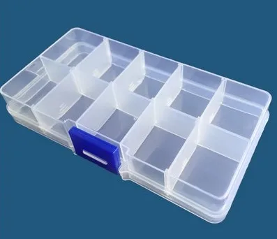 Best Price 10 Grid can be remov transparent plastic small box kit storage box jewelry jewelry box electronic components parts finishing bo