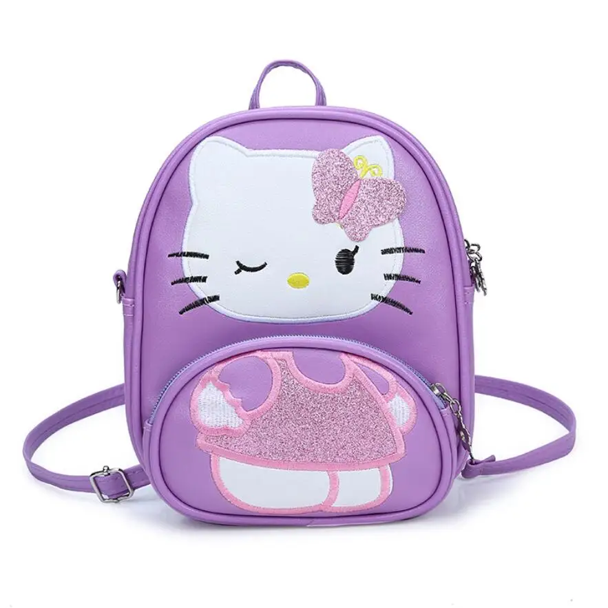 New Children Hello  Kitty  Handbag for girls Cartoon Cat PU  