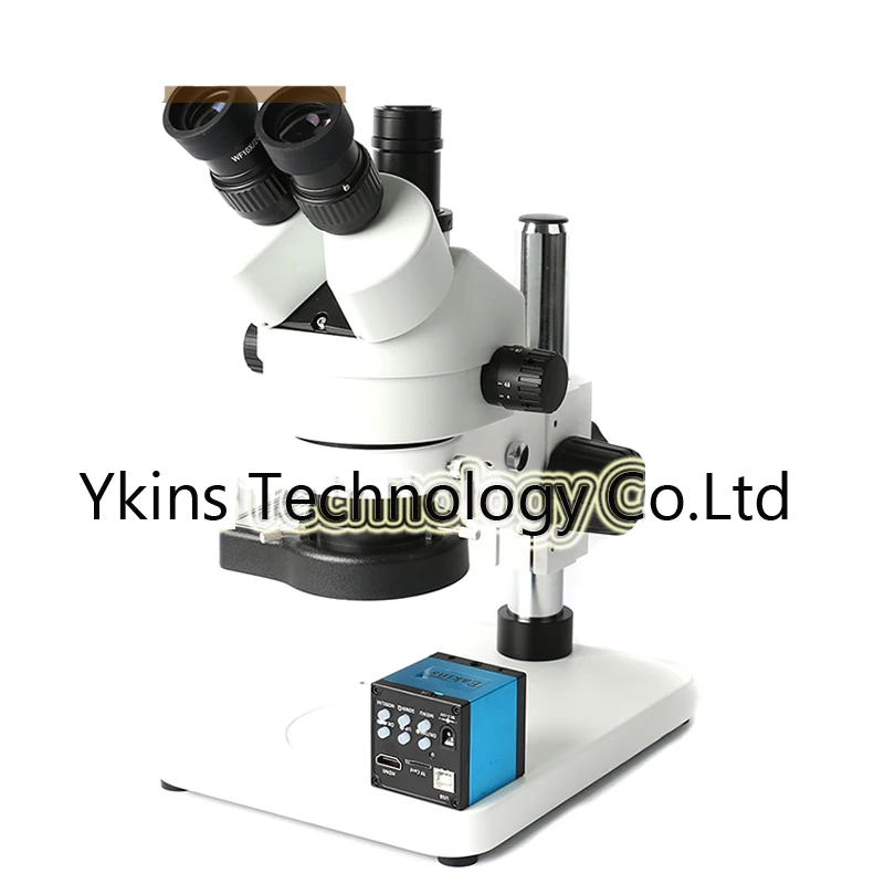

7-90X Double Binocular Vision Trinocular Stereo Microscope Kit + 14MP HDMI USB TF Card Industrial Camera for Motherboard Repair