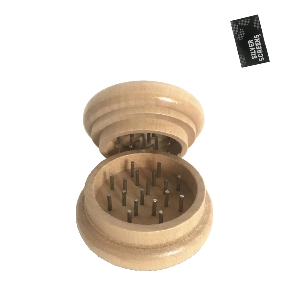 

Latest Upscale wood 54X31mm 2 Layers Smoking Herb Grinders Tobacco Cigarette Quality Grinder Hookah Combustion Piece Gift