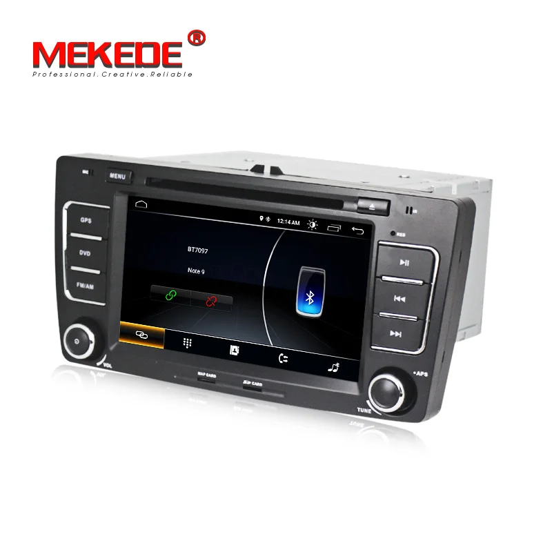 Excellent 2Din Android8.0 free shipping mic gift car audio for Skoda Octavia A5 car dvd player gps navigator bluetooth rds with map gift 4