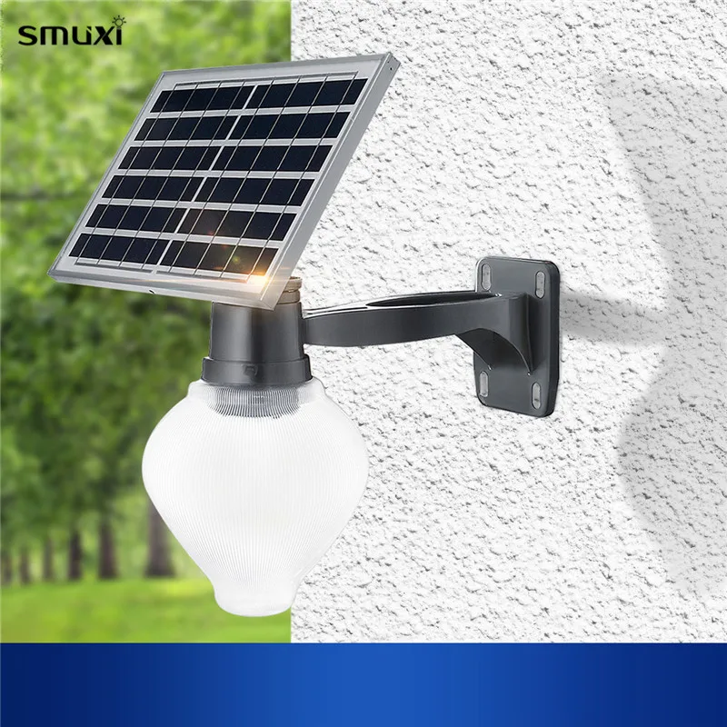 

Smuxi 6W 8000mAh Solar Street Lamp Lighting Time More Than 12H Solar Power Outdoor Light-Operated With Remote Control Switch
