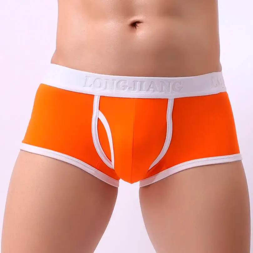 

LONG JIANG Brand Sexy Mens Solid Breathe Underwear Briefs Bulge Pouch Short Homme Underpants New Fashion Herenondergoed #AA
