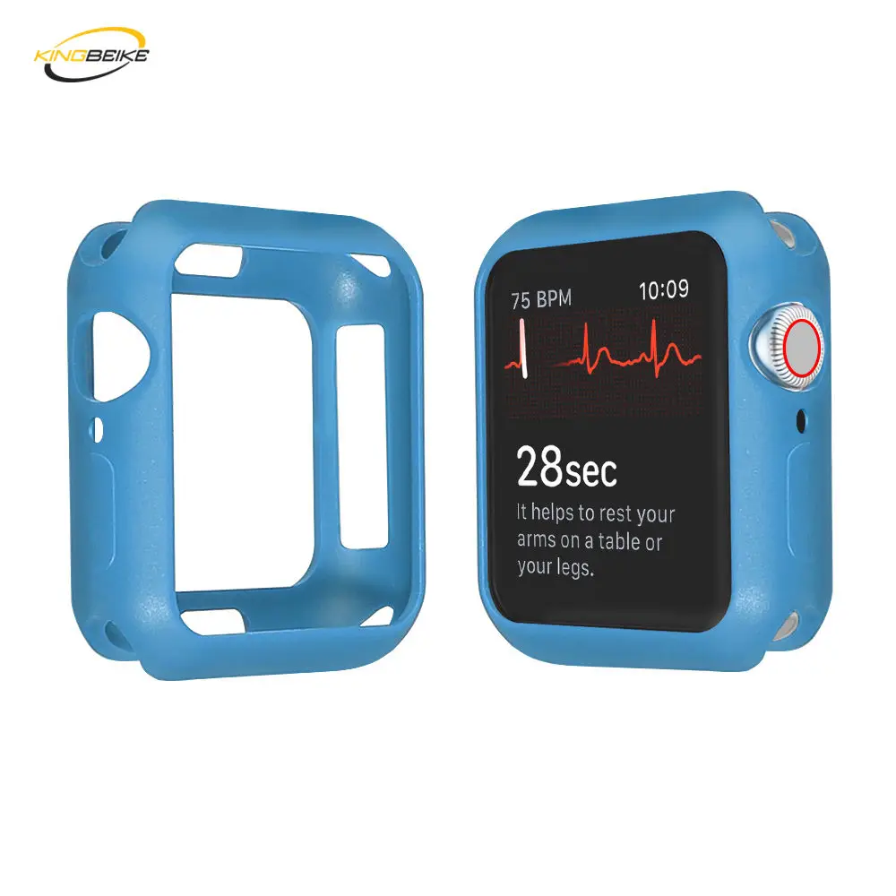 

KINGBEIKE 11 Colors Watch Case For iWatch 40mm 44mm High Quality Protection Cover Frame For Apple Watch Series 4 TPU Watchcase