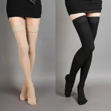 Hot-sale Varicose Veins Stockings Thigh High 25-30 mmHg Medical Compression Closed Toe Stockings XRQ88