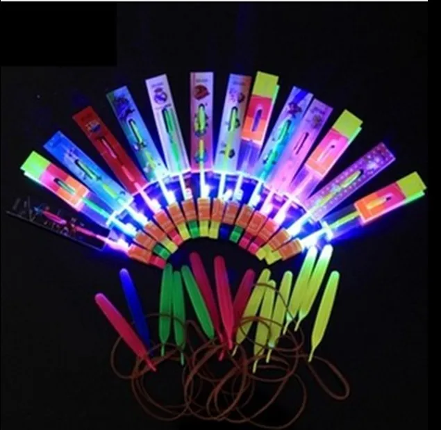 

Arrows blue light - emitting Arrows - Flying Fairy aircraft catapult rubber band Arrows flash