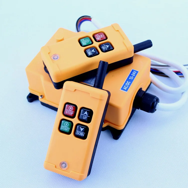 

4 Buttons HS-4 1 Speed 2 Transmitter Hoist Crane Truck Remote Control System 24V switch switches