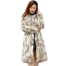 Рождественское платье, подлинное натуральное х-длинное пальто из кроличьего меха, Полный Пелт, для девушек, 90 см, длинное натуральное кроличье меховое пальто, верхняя одежда, пальто